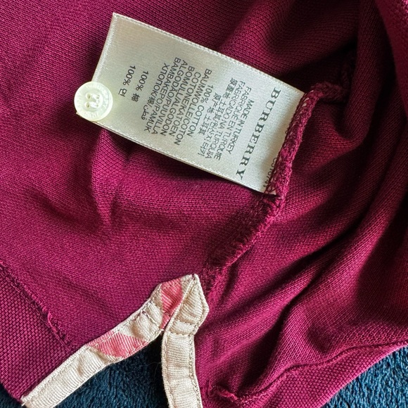 Burberry Brit Polo Burgandy - Picture 2 of 4
